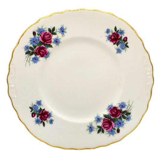 Crown Royal Floral China Cake Plate 1955-1964