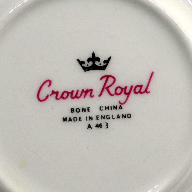 Crown Royal Floral China Cake Plate 1955-1964