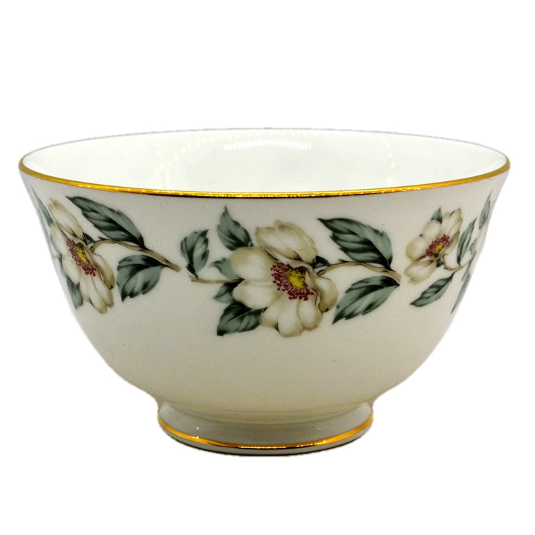 Vintage Crown Staffordshire Porcelain Floral China Sugar Bowl c1930