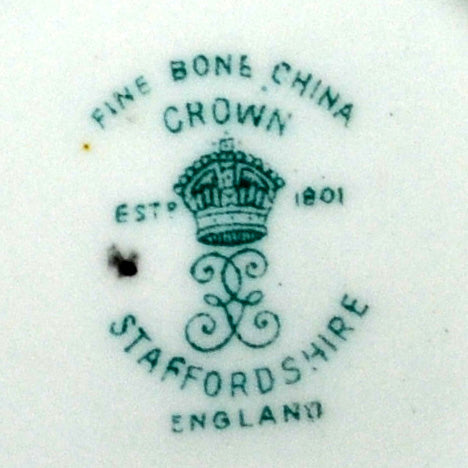 Vintage Crown Staffordshire Porcelain China Marks 1930