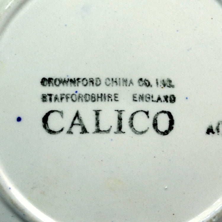 Crownford China Calico Blue and White China Bowl