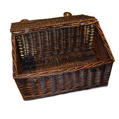 Dark Wicker M&S Hamper Basket 20-inch