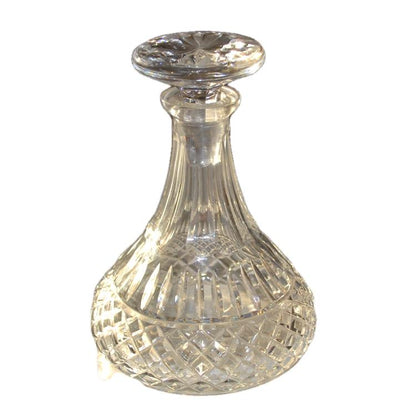 lead crystal cut glass decanter