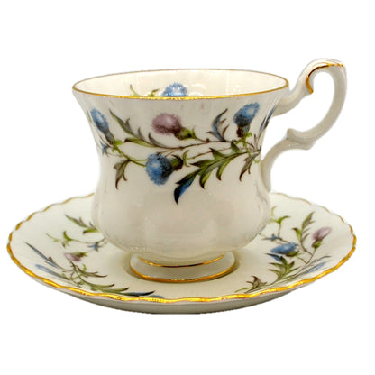 Royal Albert China Brigadoon Demitasse Coffee Cup and Saucer