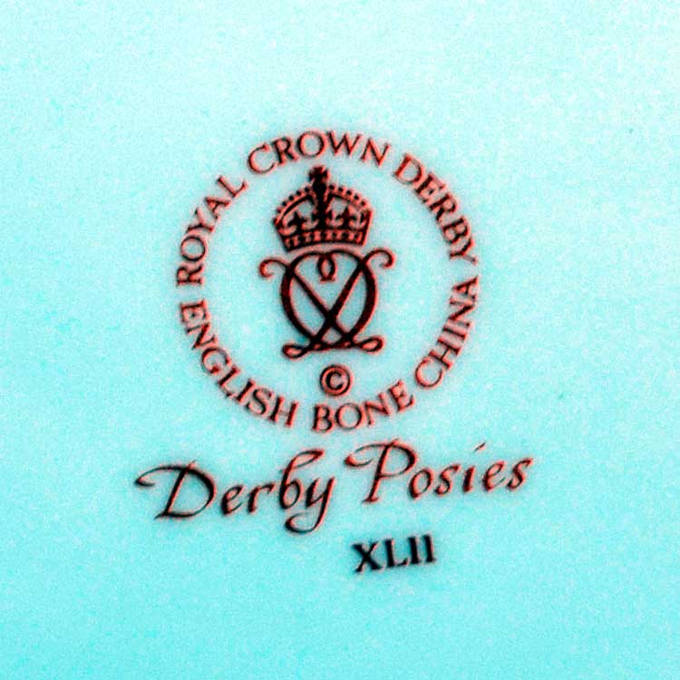 crown derby posies china mark