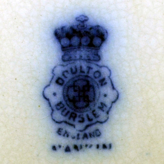 Doulton Burslem Nankin Antique Blue and White China Tureen Vintage