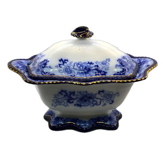 Doulton Burslem Nankin Antique Blue and White China Tureen