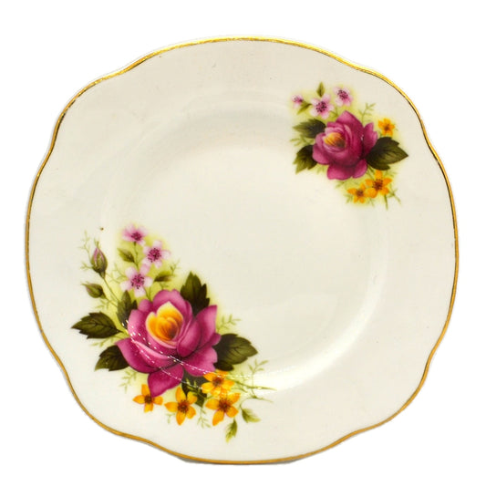 Duchess Bone China 344 Red and Yellow Roses Side Plate