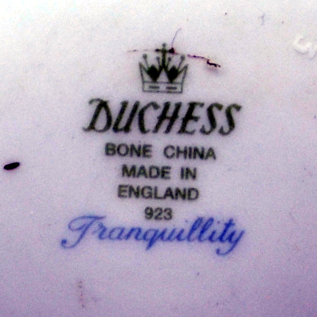 Duchess tranquility china marks