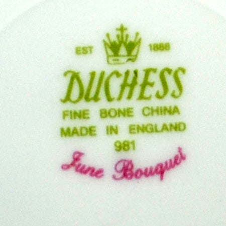 Duchess China June Bouquet 981 Pattern Cake Plate