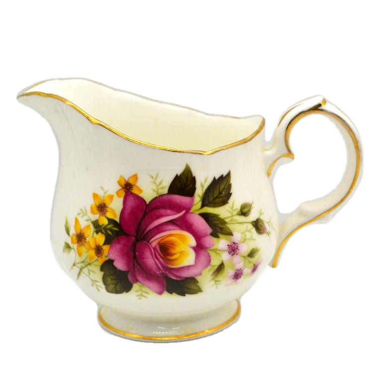 Duchess Bone China 344 Red and Yellow Roses Milk Jug