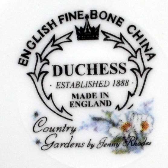 Duchess china country garden china backstamp