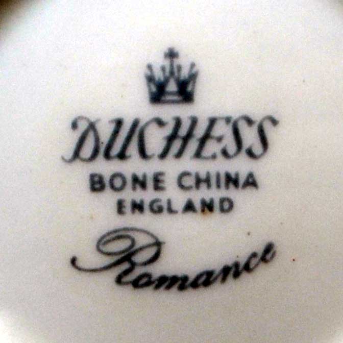 duchess romance china marks