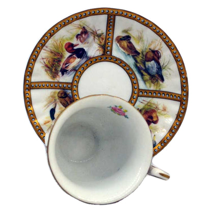 superb demitasse cup and saucer duck design