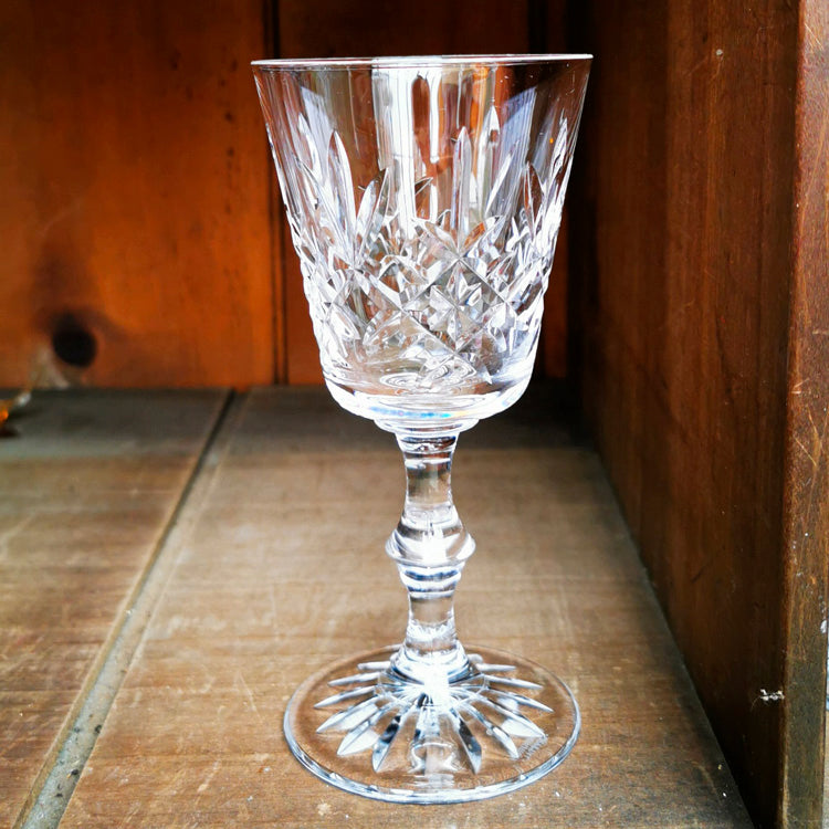 Set of 4 Edinburgh Crystal Lomond Cut Wine Glasses