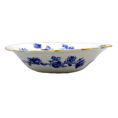 Aynsley Elizabeth Rose Bowl Blue and White China