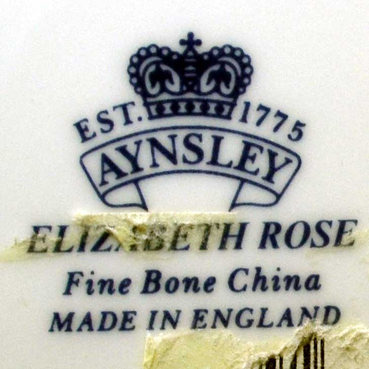 aynsley elizabeth rose china mark