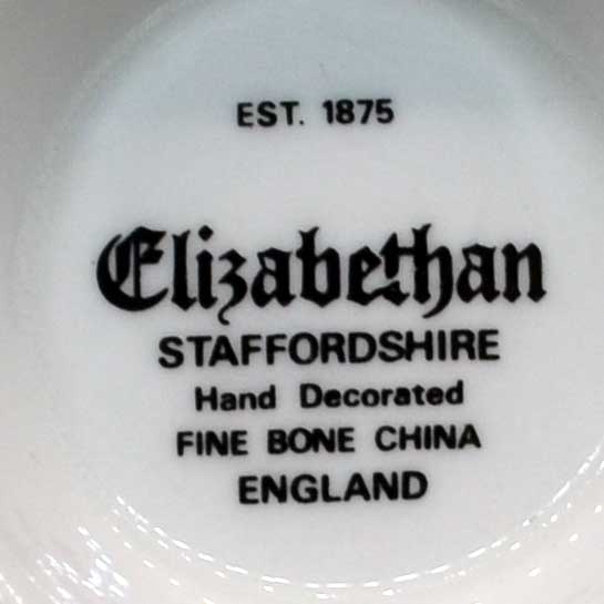 Elizabethan Floral China open bowl tea cup and saucer set