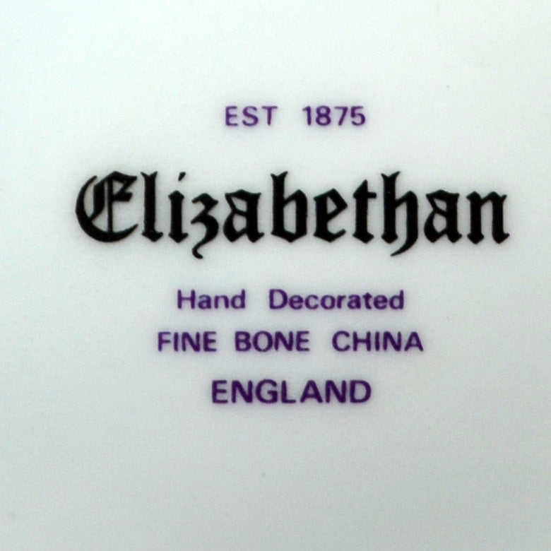 Elizabethan Bone China Floral Teacup Saucer & Side Plate
