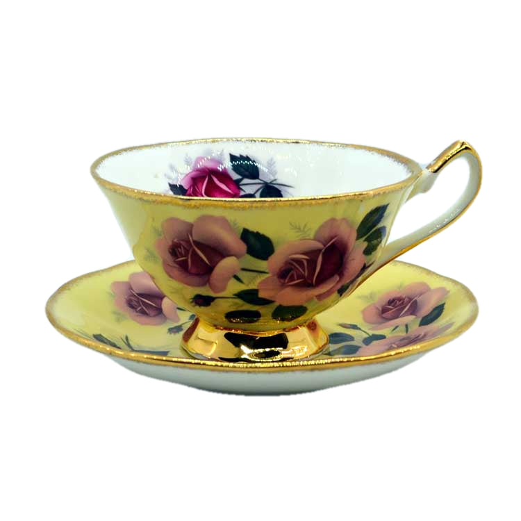 Elizabethan Floral China open bowl tea cup and saucer set