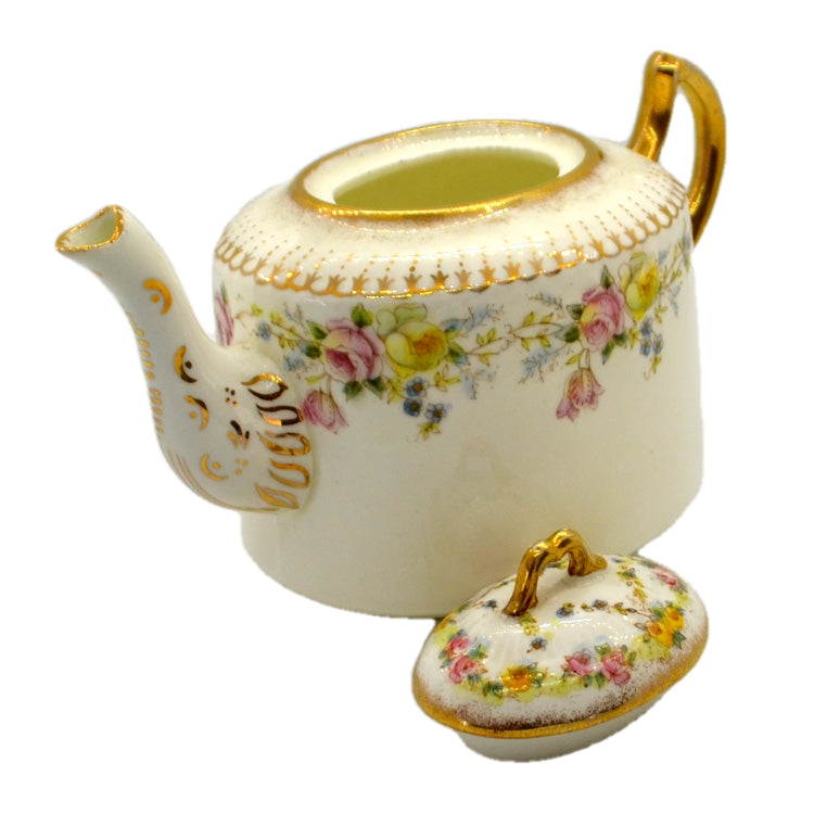 Rare Antique Redfern & Drakeford Floral China 2267 Teapot