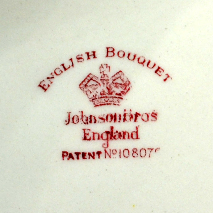 Johnson Brothers English Bouquet Floral China Dinner Plate