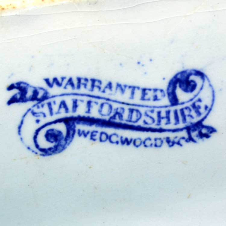 Wedgwood & co Staffordshire ironstone factory transfer stamp 1860-1900