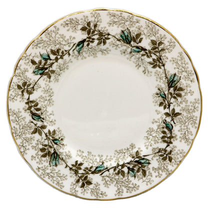 Tuscan Floral China Fashion Rose Turquoise Side Plate 1947 R H & S L Plant