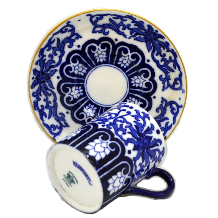 Antique Coalport Porcelain china Coomassie cabinet cup and saucer c1895
