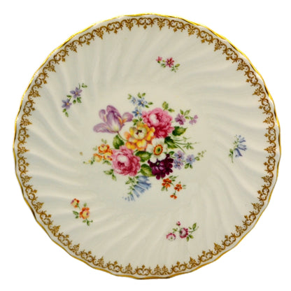 Crown Staffordshire England's Bouquet Porcelain China Cake Stand 10.25-inch