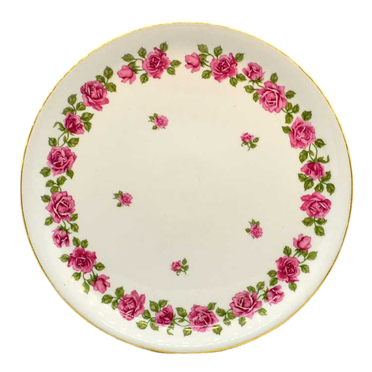 vintage floral cake or serving plate by pilivite