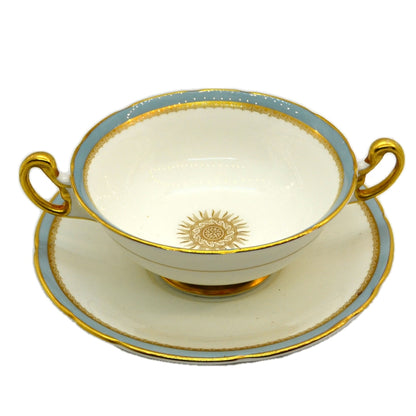 Elijah Bain Foley China Versaille Soup Cup and Saucer 1948-1963