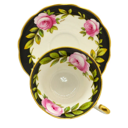 Elijah Brain Foley China Floral Teacup and Saucer  V2785