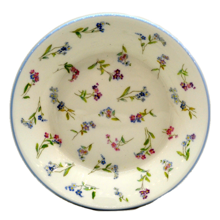 Royal Worcester China Forget Me Not Round Trinket Dish