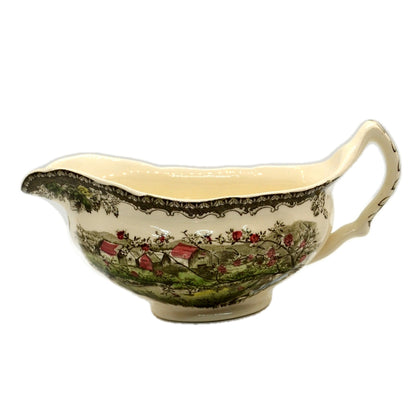 Johnson Brothers China The Friendly Village Aplle Orchard Gravy Boat