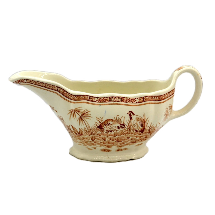 Furnivals Quail Brown & White China Gravy Jug Rd 684771