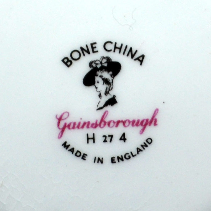 Gainsborough China Blue and White Side Plate
