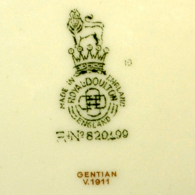 Royal Doulton China Gentian V1911 Rd No820499 Side Plate