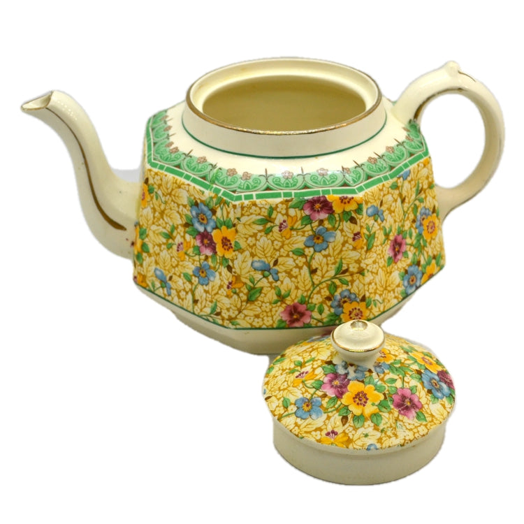 Gibsons Floral China Teapot 1923