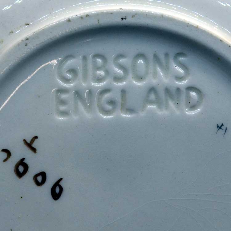 gibsons england china pottery marks