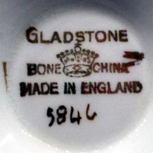 gladstone china marks pattern 5846