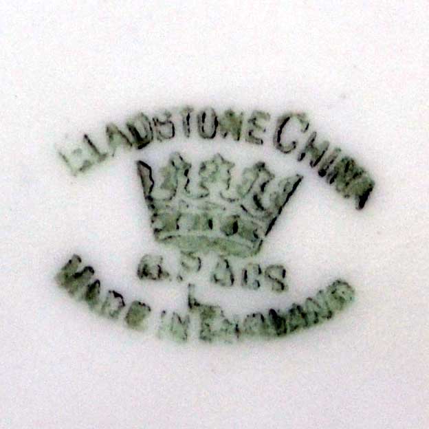 Gladstone china factory marks