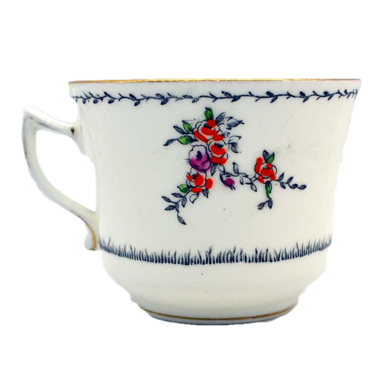 Gladstone floral china tea cups circa 1930