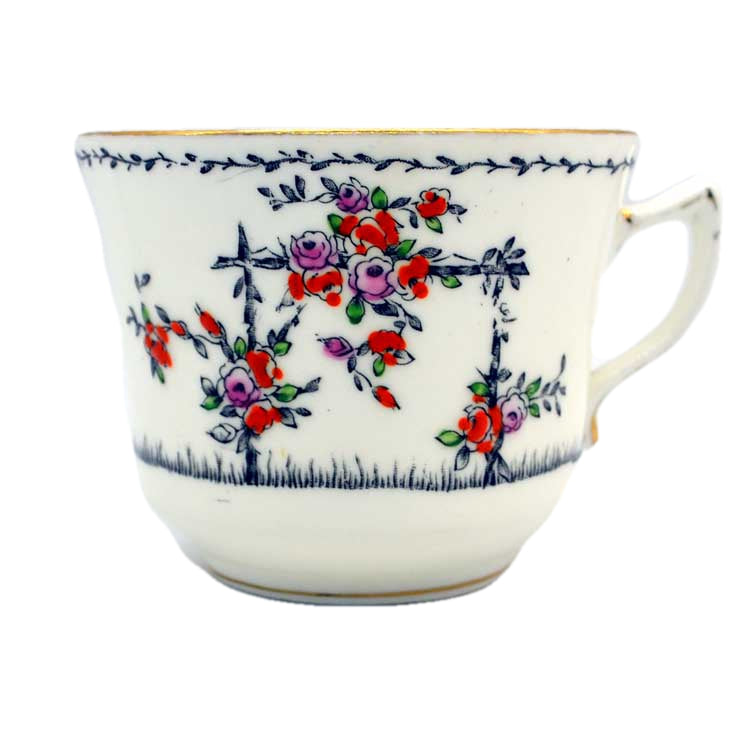 Gladstone floral china tea cups