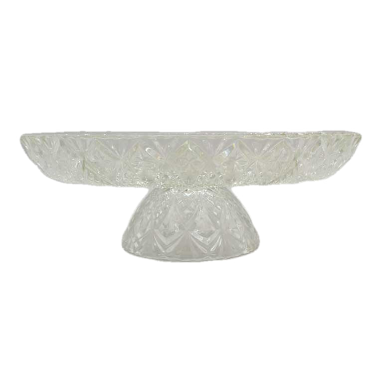 Lead crystal serving stand 4 compartment