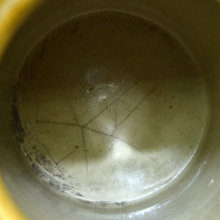 Antique Salt Glazed Stoneware Jar 8-inch