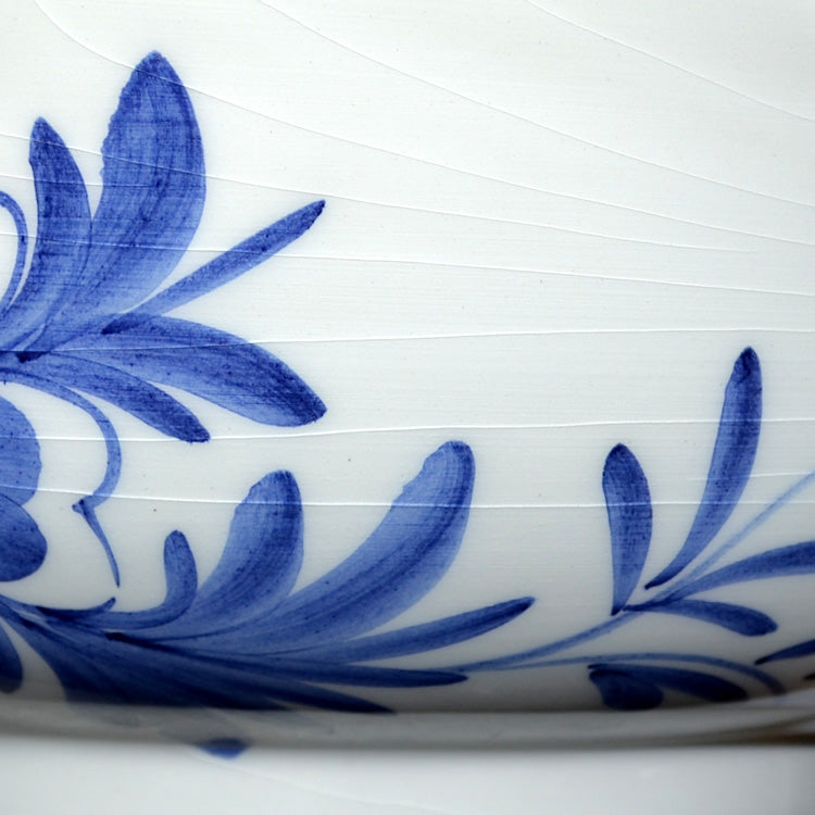 Blue Delft Floral China Hyacinth Bulb Bowl