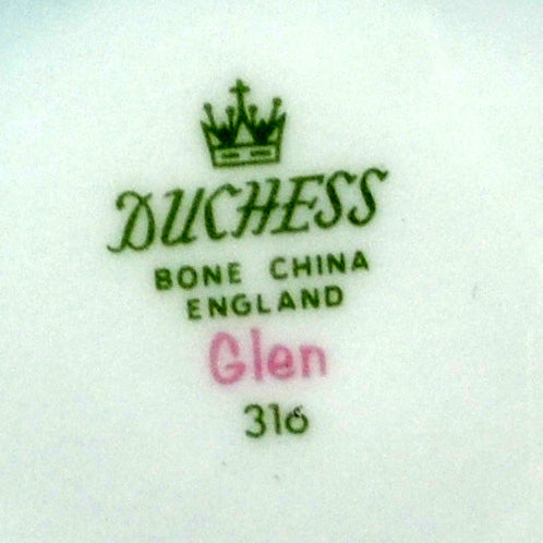 Duchess China Glen pattern 316 Vintage Sugar Bowl