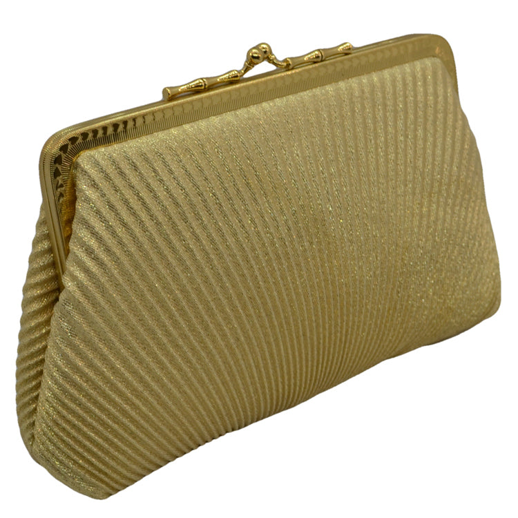 Vintage evening bags gold Lame collectors hadbags