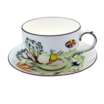 golfing trophy china teacup and saucer crown stafford